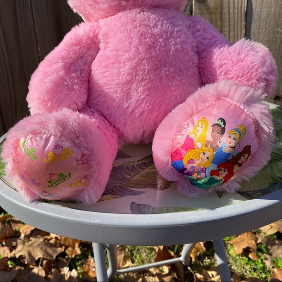 Build A Bear Workshop BABW Disney Princess Pink Bear with Crown Plush Stuffed - Picture 2 of 6